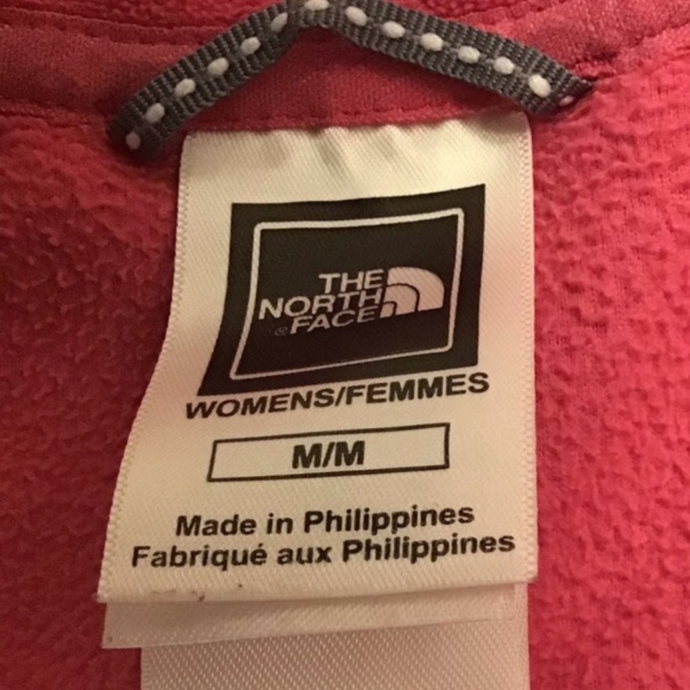 THE NORTH FACE I Pullover Fleece Pink Medium 1/2 Zip - Picture 5 of 9